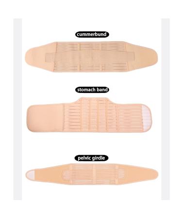 Lekeplus 3 In 1 Postpartum Belly Band Wrap C Section Recovery Belt - Beige XL - Buy Online on SooperMarket.com