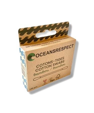 Bamboo cotton swab in white 100 pieces