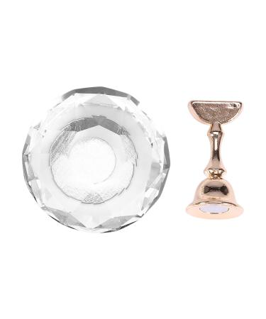 Magnetic nail tips stand holder nail art tip alloy holder nail art exhibition stand salon diy manicure tool acrylic nail art practice stands magnetic (#4)