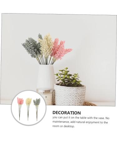 18pcs Artificial Corn Ear Fake Flower Holding Flowers Plastic Bride Ears of Wheat Assorted Color 30X1.5CM - Buy Online on SooperMarket.com