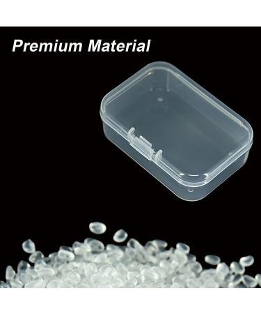 Wotermly 20pcs Mini Storage Containers - Clear Plastic Boxes with Hinged Lid for Beads & Tiny Items - Size B 20 Pieces - Buy Online on SooperMarket.com