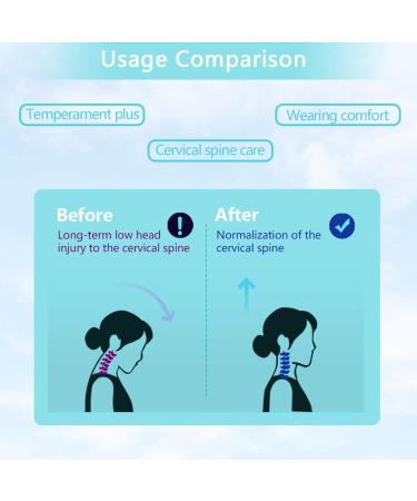 Cervical Neck Traction Device 360 Rotation Adjustment Neck Support Folding Design Easy to Carry Neck Massager Simpler and More Beautiful - Buy Online on SooperMarket.com