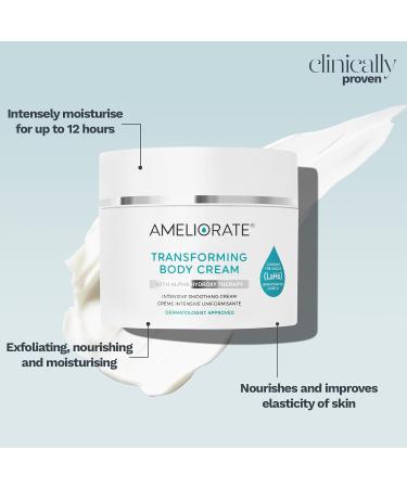 Ameliorate Transforming Body Cream 225ml | Lab6 Omega Oil Shea Butter AHAs | Dermatologically tested - Buy Online on SooperMarket.com