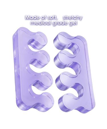 Sibba 2 Pairs Gel Toe Separators for Overlapping Toes, Bunions, Hammer Toe - Foot Pain Relief | Style A - Buy Online on SooperMarket.com
