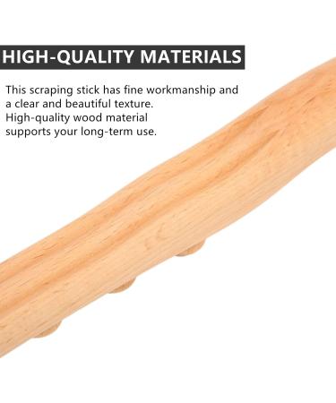 Yinhing Wooden Gua Sha Massage Tools - 8-Point Massage Roller Stick for Home & Salon Beauty Care - Buy Online on SooperMarket.com