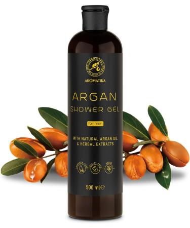 Argan Shower Gel for Men 500 ml - Shower Gel with Argan Oil and Herbal Extracts - Body Care - Cleansing and Care - Fresh Fragrance - Masculine Aroma - Body Wash for Him - Shower Gel - Buy Online on SooperMarket.com