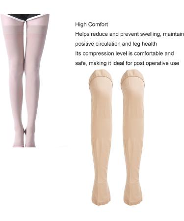 Toe-Free Compression Stockings for Varicose Veins - Full-Length 23-32 mmHg Leg Tights - Size 3XL | International Shipping Available - Buy Online on SooperMarket.com