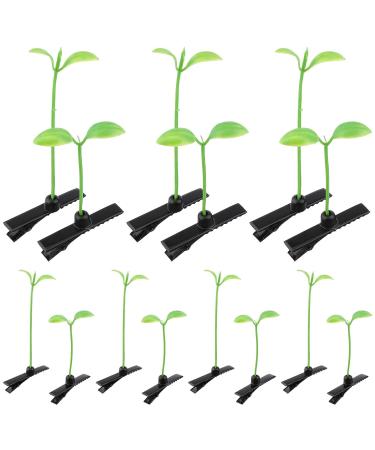 Angoily Bean Sprout Hair Clips 50 Pcs - Cute Green Plant Hair Accessories for Kids DIY - Perfect for School, Home, Party - Buy Online on SooperMarket.com