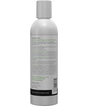 Kerah Lane Razor Bump & Ingrown Hair Formula 8 Oz for Women & Men: Best Treatment Serum for Ingrown Hairs Acne Razor Burn & Bumps: Use After Shaving Waxing Electrolysis & Hair Removal - Buy Online on SooperMarket.com