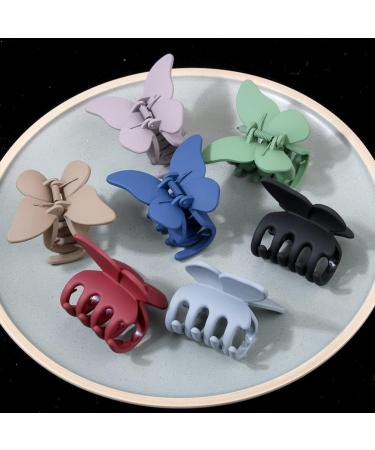 KALLORY 4Pcs Hair Claw Clip Butterflies Back Hair Clamp Holder Clips for Women and Girls 1 count (Pack of 1) Assorted Color - Buy Online on SooperMarket.com