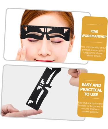 eyebrow design eyebrow card eyebrow measuring tool Eyebrow Positioning Ruler Metal eyebrow shape - Buy Online on SooperMarket.com