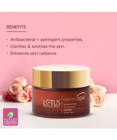 Buy Lotus Professional Dermo Spa Bulgarian Rose Skin Radiance Creme SPF20 - 50g | International Shipping Available - Buy Online on SooperMarket.com