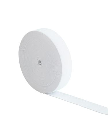 Elastic Bands for Sewing 1 Inch 11 Yards  White Elastic Spool Knit Elastic Spool High Elasticity for Waistband Pants Dress Swimwear Belt or Crafts DIY (White-1 in * 11 Yard) White 1 Inch * 11 Yard