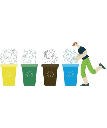 Buy D.Rect 35L Garbage Bags - 20 Durable Plastic Kitchen & Recycling Waste Bags | Eco-Friendly & Heavy-Duty Solution - Buy Online on SooperMarket.com