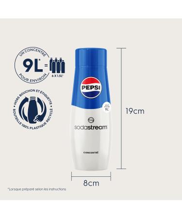 Buy Sodastream Sirup Pepsi Cola - 9L Fresh Drink in Seconds | 6-Pack (6 x 440ml) - International Shipping Available! - Buy Online on SooperMarket.com