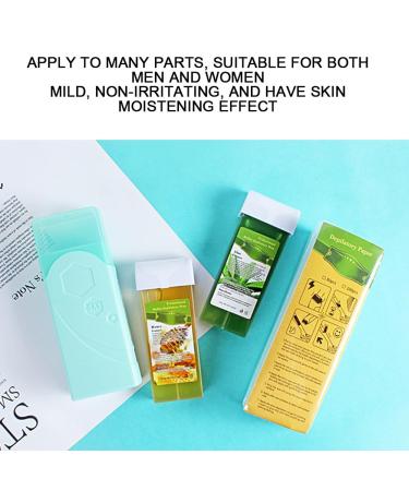 Hair Removal Waxing Kit - Wax Warmer 200g Wax & 100 Paper Strips for Home & Salon (EU Connector) - Buy Online on SooperMarket.com