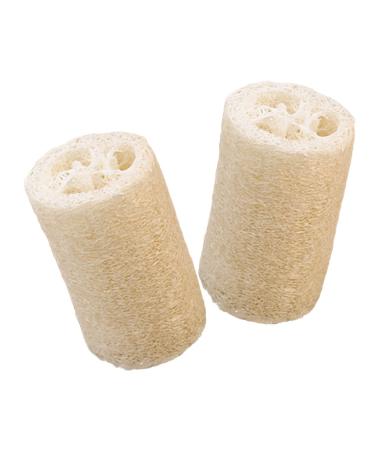 NOLITOY 2pcs Loofah Body Wash Shower Mesh Scrubber Bathroom Shower Tool Body Scrubber Puff Cleaning Towel Loofa Luffa Bath Sponges Shower Loofah Sponge Household Bath Flower