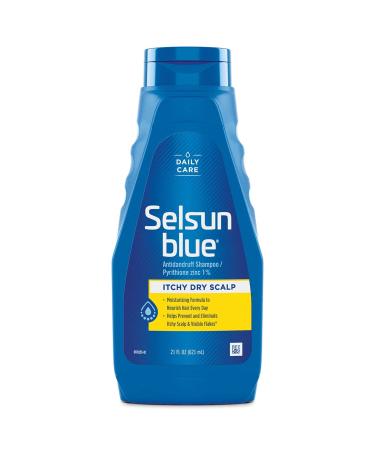 Selsun Blue Itchy Dry Scalp Anti-dandruff Shampoo, Extra-Hydrating Formula, Pyrithione Zinc 1%, 21 Oz