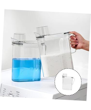 KOMBIUDA 4pcs Laundry Storage Box Bucket for Soap Tide Laundry Liquid Lotion Plastic Transparent - Buy Online on SooperMarket.com