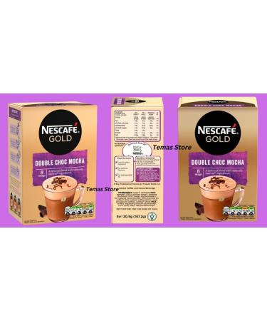 Temas Instant Coffee Mocha Bundle Contains 48 x Nescafe Gold Double Choc Mocha 48 x Coffee Stirrers & Reusable Coffee Cup. Compatible With lovers of Nescafe Gold|Coffee Sachets Individually Wrapped - Buy Online on SooperMarket.com
