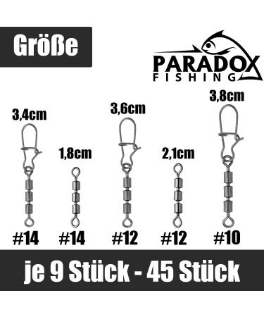 Paradox Fishing Triple Vertebrae Sets - 45 Piece Fishing Accessories (#20 to #10) for Optimal Angling - Buy Online on SooperMarket.com