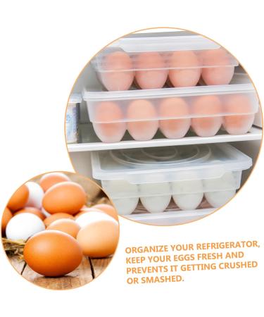 OSALADI 1pc box Container Egg Household Compartment Kitchen Preservation Holder Home Crisper Food -grid - Buy Online on SooperMarket.com