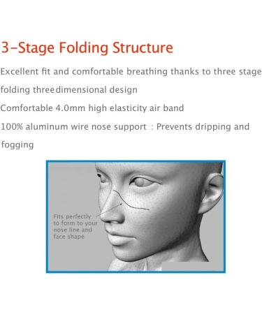 GoodDay English Black KF94 Dust Face Mask - 10 Pack for Adults - Large Size - International Shipping Available - Buy Online on SooperMarket.com