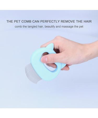Cat Grooming Comb Moderately Bent Comfortable Grip Durable Cat Shell Comb Environmentally Friendly for Dog for Cat(blue) - Buy Online on SooperMarket.com
