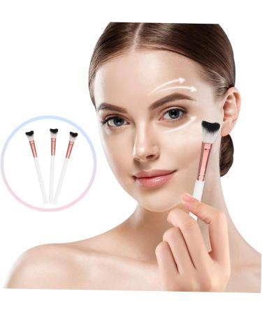 Baluue 3pcs Fish Tail Brush Nose Contour Brushes Highlighter Brush Makeup Brushes Makeup Tool Wooden Handle - Buy Online on SooperMarket.com