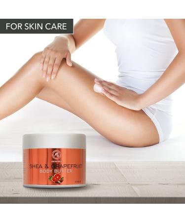 Shea & Grapefruit Body Butter 250g | Natural Moisturizing Cream for Dry Skin | Karit Oil Body Butter | Nourishing Skin Care - Buy Online on SooperMarket.com