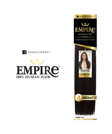 Sensationnel Empire Yaki Weave Hair 10 Inch 1B - Virgin Human Hair Extensions for Sew-In Styles - Straight Yaki Texture - 1 Pack - Buy Online on SooperMarket.com