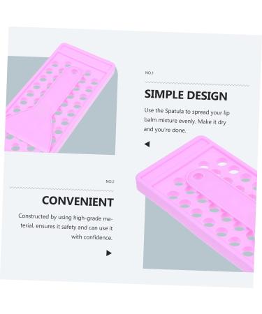 Buy 1 Set Lipstick Filling Mold - DIY Lipgloss Lip Tint Lip Balm Kits with 5 Purple Plastic Trays for Makeup | International Shipping Available - Buy Online on SooperMarket.com