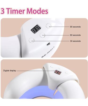 BS-MALL Gel UV LED Nail Lamp 36W with 3 Timer Settings and Scalable Design - Buy Online on SooperMarket.com
