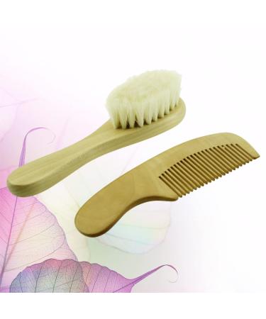 STAHAD Baby Grooming Kit - Anti-static Massage Bath Comb & Detangling Brush for Newborns - Wooden Shower Spa Set for Toddlers - Buy Online on SooperMarket.com