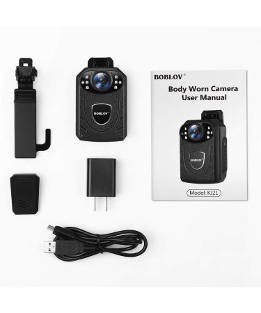 BOBLOV KJ21 Body Camera | 1296P | Memory Expand up to 128G | 8-10Hours Recording | Lightweight & Easy to Use | Clear Night Vision | Police Body Camera - Buy Online on SooperMarket.com
