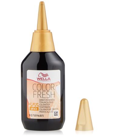 Wella Professionals Color Fresh 5/55 light brown mahogany intense 1 pack (1 x 75 ml) light brown mahogany intense 75 ml (1 pack)