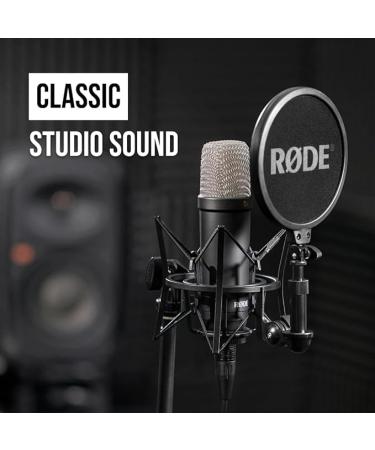 RÃDE NT1 Signature Series Condenser Microphone with SM6 Shockmount and Pop Filter - Black & Focusrite Scarlett Solo 3rd Gen USB Audio Interface - Buy Online on SooperMarket.com