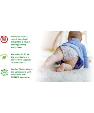 Jackson Reece Kinder by Nature Water-Based Baby Wipes - 56 Count (Case of 12 Packs) | Gentle & Hypoallergenic Baby Wipes - Buy Online on SooperMarket.com