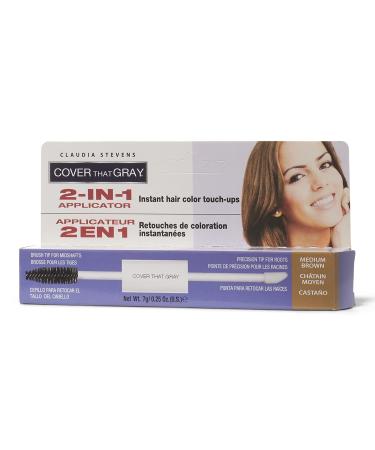 Cover That Gray 2in1 Applicator Hair Color Touchups - Medium Brown