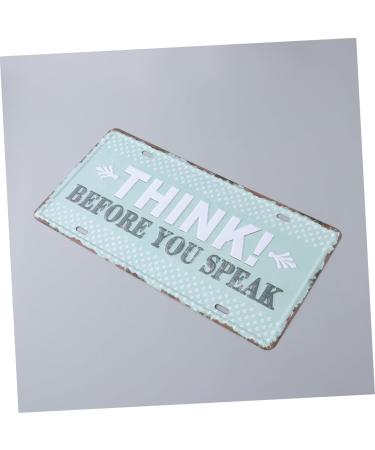 OSALADI Metal Signs Tin Signs Iron Sign Painting Iron Painting The Sign Decorations Three-Dimensional - Buy Online on SooperMarket.com