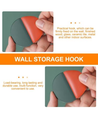 STOBAZA 12 Pcs No Punching Sticky Hook Wall-Mounted Towel Rack 5.3X5.3X2CMx3pcs As Shownx3pcs - Buy Online on SooperMarket.com