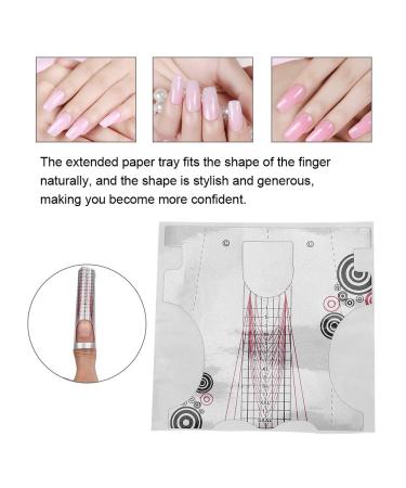 500 Pcs Self-Adhesive Nail Extension Stickers - Guide for UV Gel & Acrylic Nail Art Tips - Buy Online on SooperMarket.com