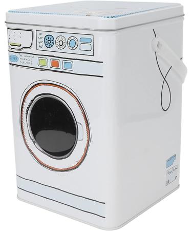 NOVAZEN Metal Laundry Detergent Canister Container Washing Machine Shape Laundry Powder Bin with Large Capacity for Pods Tablets Capsules Powder Detergent - Buy Online on SooperMarket.com