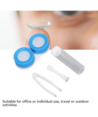Contact Lens Case Kit Dustproof Waterproof Cute Little Duck Portable Plastic Material Contact Lens Box with Wearing Stick for Travel for Woman Blue - Buy Online on SooperMarket.com