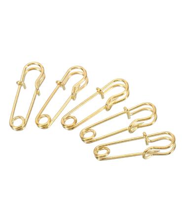 MECCANIXITY Safety Pins 1.06 Inch Large Metal Sewing Pins for Blankets Skirts Crafts Brooch Making Gold Tone 20Pcs Gold Tone 1.06 Inch