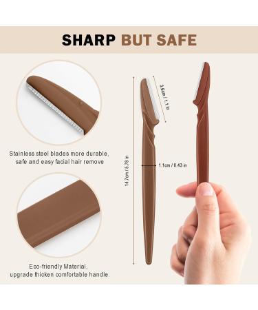D Dermaplane Razor for Women - 6PCS Face Razors with Precision Cover | Eyebrow & Facial Hair Removal Tool - Buy Online on SooperMarket.com
