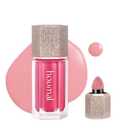 Paminify Soft Cream Liquid Blush  Creamy Dewy Blush Lightweight Blendable Glowing Blush Stick with Cushion Applicator Matte Natural Silky Smooth Moisturizing Blush Makeup Cruelty-free Smokey Pink