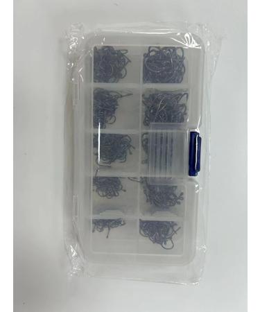 Thkfish Carbon Steel Fishing Hook Set - 500 Eyeless & Eyes Hooks in Plastic Box | 10 Sizes Fishing Accessories for International Shipping - Buy Online on SooperMarket.com