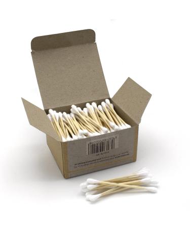  kolution Bamboo Cotton Swabs - 200 Eco-Friendly Ear Cleaners 100% Compostable & Plastic-Free - Buy Online on SooperMarket.com