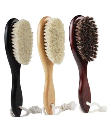 Beavorty 3-Pack Bamboo Beard & Hair Brush Set for Men 20x5cm Mustache Baby & Bathroom Grooming Brushes - Buy Online on SooperMarket.com